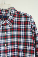 Ralph Lauren Red Plaid Classic Fit Button Down Shirt | 2XL Tall