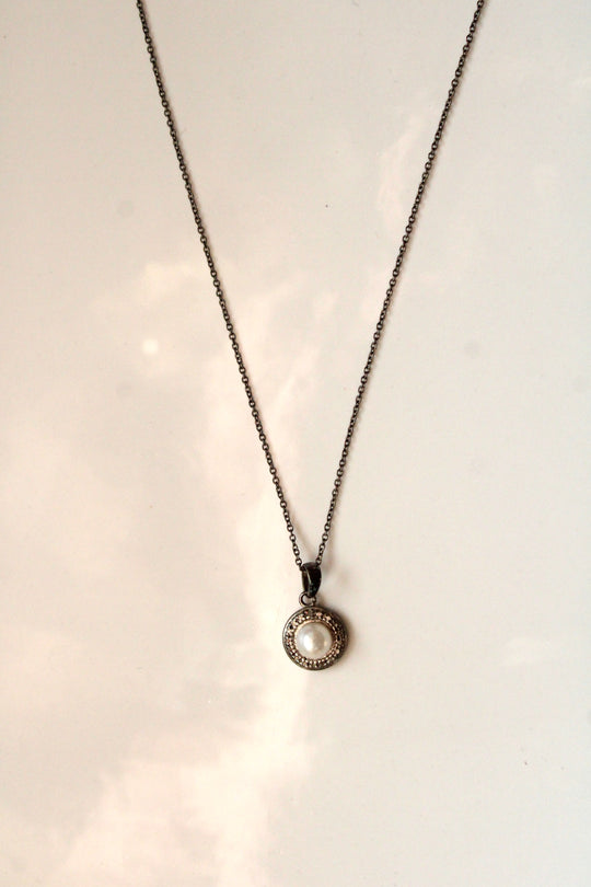 Pearl Pendant Sterling Silver Necklace