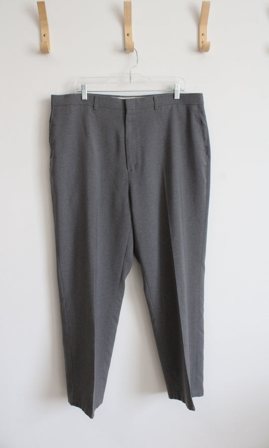 Haggar Gray Wool Blend Dress Pants | 38X32