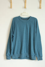 Jockey Dark Teal Classic Crewneck Sweatshirt | L