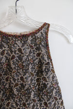 Adrianna Papell Beaded Paisley Silk Top | 10P
