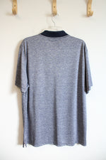 Beverly Hills Polo Club Blue Heathered Polo Shirts | XL