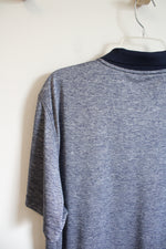 Beverly Hills Polo Club Blue Heathered Polo Shirts | XL