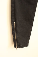 Jennifer Lopez Black Ankle Zip Jeans | 8