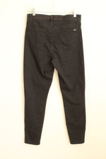Jennifer Lopez Black Ankle Zip Jeans | 8