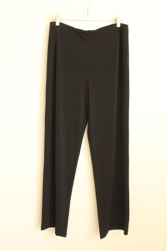 Alfani Black Wide Leg Stretch Pants | M