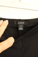 Alfani Black Wide Leg Stretch Pants | M
