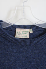 L.L. Bean Blue Lambswool Sweater | XL Tall