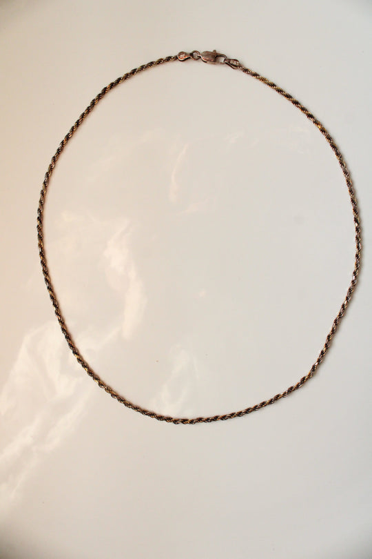 Sterling Silver Rope Chain Necklace