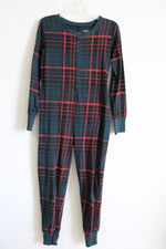Hearth & Hand Evergreen Red Plaid Onesie Pajamas | XS