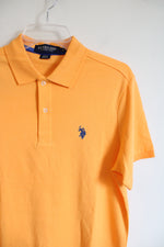 U.S. Polo Assn. Luxury Feel Orange Polo Shirt | S