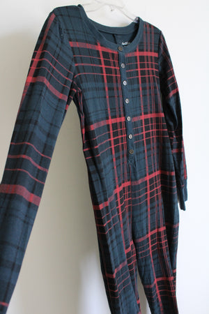 Hearth & Hand Evergreen Red Plaid Onesie Pajamas | XS