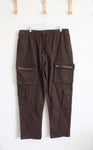 Forever 21 Brown Drawstring Cargo Pants | XL