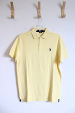 U.S. Polo Assn. Luxury Feel Pale Yellow Polo Shirt | S
