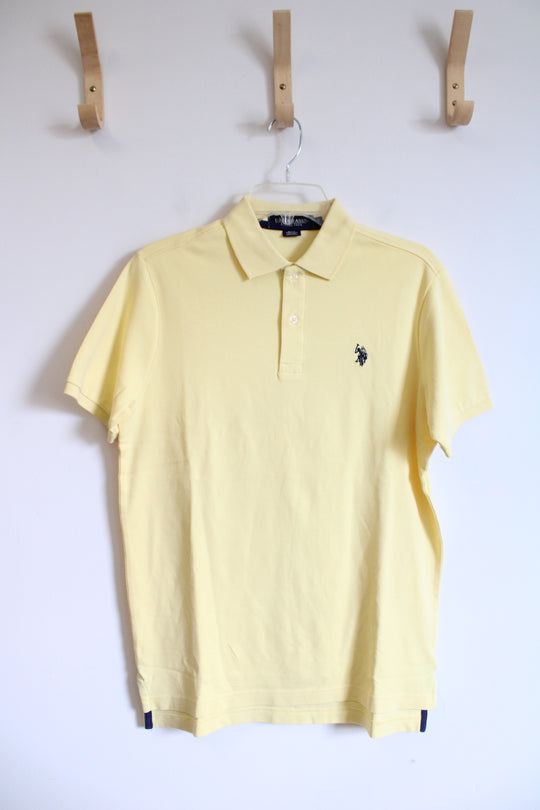 U.S. Polo Assn. Luxury Feel Pale Yellow Polo Shirt | S