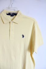 U.S. Polo Assn. Luxury Feel Pale Yellow Polo Shirt | S