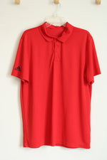 Adidas Core Performance Primegreen Red Polo Shirt | L