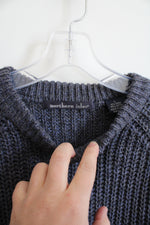 NEW Northern Isles Blue/Gray Chunky Sweater | L