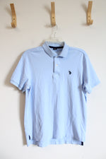 U.S. Polo Assn. Luxury Feel Blue Polo Shirt | S
