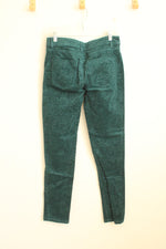 Elle Teal Paisley Corduroy Pants | 8