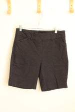 Hilary Radley Black and White Polka Dot Stretch Shorts | M