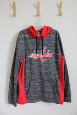 Fanatics Gray Heathered & Red Washington Capitals Hoodie | XL