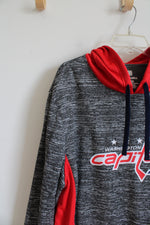 Fanatics Gray Heathered & Red Washington Capitals Hoodie | XL