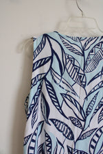Fresh Produce Blue & White Tropical Patterned Dress | XL