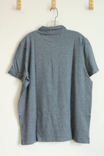 NEW Banana Republic Blue Wicking Pique Polo | XL