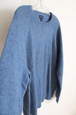 J.Crew Blue Wool Blend Sweater | L