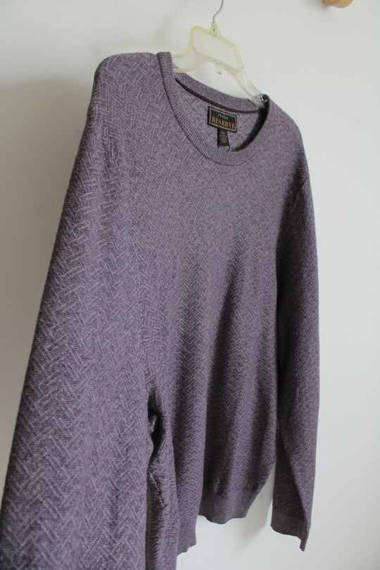 NEW Jos. A. Bank Fanatics Purple & Gray Sweater | XXL