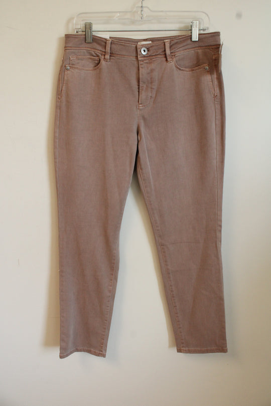 NEW J. Jill Dusty Rose Slim Ankle Jeans | 10