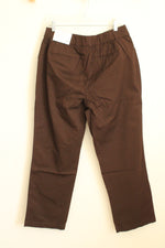 NEW Christopher and Banks Brown Comfort Waistband Straight Leg Pants | 10S