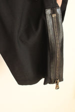 NEW Red Valentino Black Stretch Pants with Bottom Zipper | 28