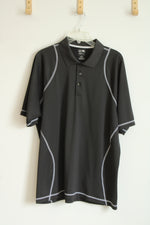 Adidas Clima Cool Black Golf Polo | L