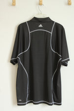 Adidas Clima Cool Black Golf Polo | L