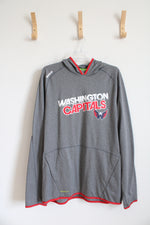 Reebok Center Ice Gray Washington Capitals Hoodie | XL