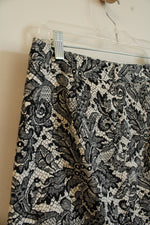 Van Heusen Black and White Floral Printed Skirt | 6