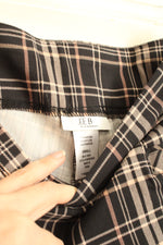 New Joe Benbasset Black and Tan Plaid Pull-on Pants | S