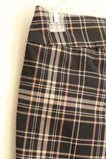 New Joe Benbasset Black and Tan Plaid Pull-on Pants | S