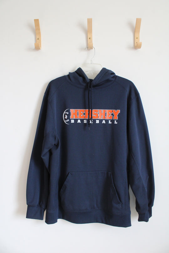Badger Sport Navy Hershey Baseball Hoodie | M