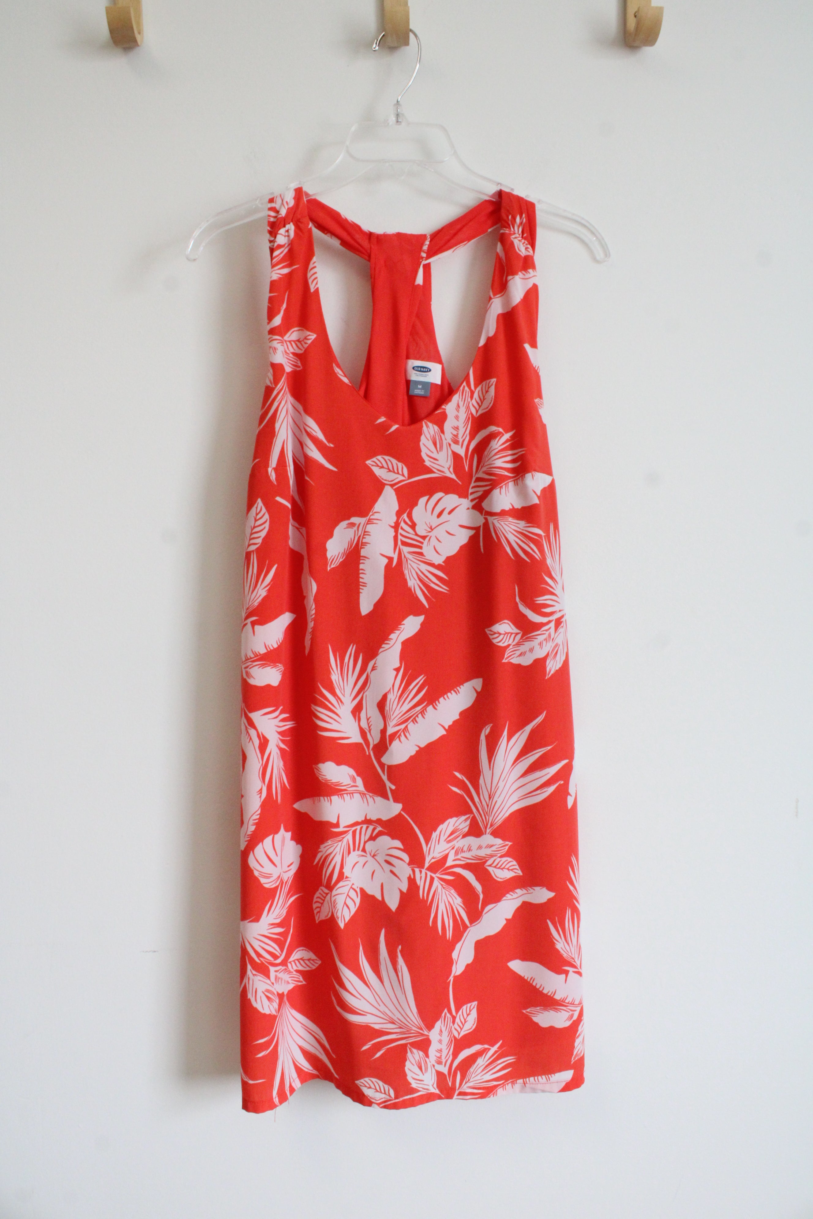 Old Navy Orange & White Tropical Patterned Dress Old Navy Orange & White Tropical Patterned Dress