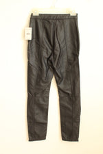 NEW Free People Black Faux Leather Motorcycle Pants | 2