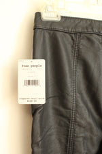 NEW Free People Black Faux Leather Motorcycle Pants | 2