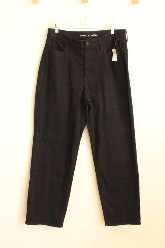 New Old Navy High-rise Wow Loose Black Jeans | 14