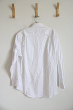 Jos. A. Bank Traveler Tailored Fit White Button Down Shirt | 16.5 33