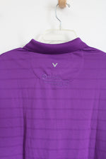 NEW Callaway Opti-Dri Manheim Auto Auction Purple Tee | XL