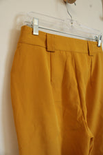 NEW Red Leaf Mustard Yellow High-Waisted Pleated Pants | M
