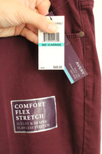 NEW Gloria Vanderbilt Maroon Avery Pull-on Pants | 16