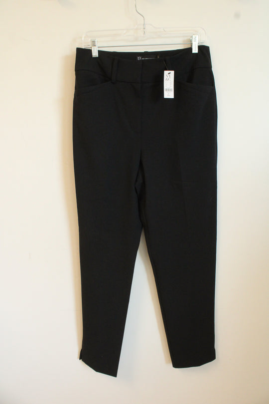 NEW New York & Company Black Straight Leg Dress Pants | 6 Tall